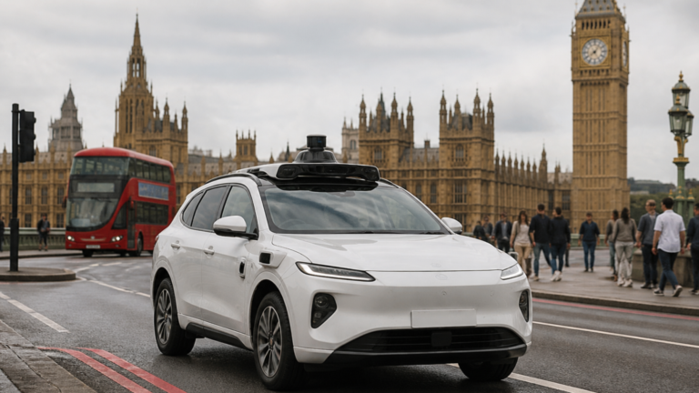 Baidu’s Apollo Go Begins London Robotaxi Testing with Freenow by Lyft
