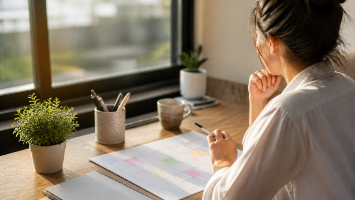 social media content calendar for small business featured image