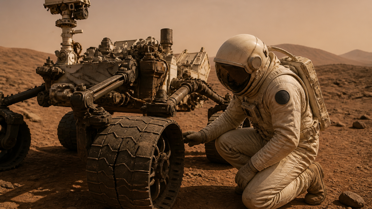 NASA’s Curiosity Mars Rover Inspects Cracked Wheel: A Testament to Its 14-Year Journey on the Red Planet featured image