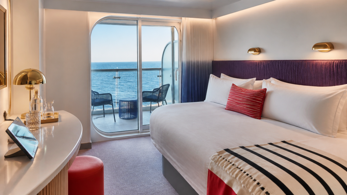cruise ship rooms,Virgin Voyages cabins,Virgin Voyages rooms Sea Terrace cabin,Insider cabin Sea View cabin RockStar Quarters adults-only cruise rooms cruise cabin comparison featured image